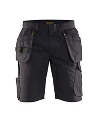 Blaklader 149413309933C54 - Pantalones cortos con bolsillos para las uñas, color negro y amarillo, tamaño C54
