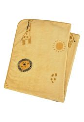 Sterntaler Couverture pour bébé Safari, Jaune