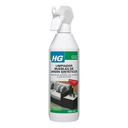 HG Limpiador Muebles de Jardín Sintéticos, Limpiador de Exteriores, Spray Limpiador para Patios de Jardín, Quita Manchas de Mesas, Sillas, Muebles y más, Potente Limpiador de Acción Rápida - 500ml