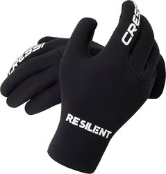 Cressi Black Neoprene Gloves Resilient - 3 mm Neoprene Diving Gloves