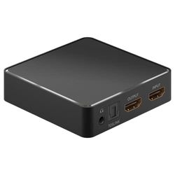 goobay 58469 Extracteur audio HDMI 4k@30 Hz (Ultra HD 2160p) / Signaux vidéo haute résolution vers vidéoprojecteur et TV/Pour une qualité sonore analogique et numérique / Ps5, Xbox et TV