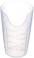 HOMECRAFT Nosey Cup, Cut Out Drinking Glass for Stable and Fixed Drinking Position, Functional Translucent Drink Cups for Medical Patients, 8 Ounces