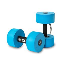 Beco Manubri AquaFitness - Manubri Corti per aquajogging, acquagym & lezioni di Nuoto, manubri in Schiuma con Manico ad Anello - 1 Coppia, Misura L, 27 x 15 cm