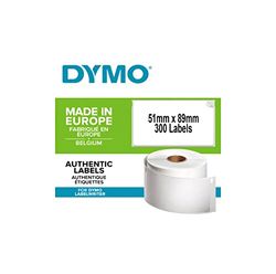 DYMO LW petites étiquettes carte de visite autocollantes authentiques | 51 mm x 89 mm | rouleau de 300 étiquettes faciles à décoller | pour les étiqueteuses LabelWriter 450 et 4XL