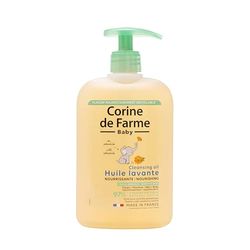 Corine de Farme, Nourishing Lavent Oil 500 ml, Calendula-extrakt, allergivänlig, skonsam rengöring för torr till mycket torr hud, lämplig för hår, 97% naturliga ingredienser