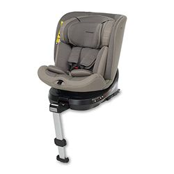 Foppapedretti Siège auto Iturn I-Size, siège pivotant à 360° pour enfant de 40 à 150 cm de hauteur, 0-12 ans, conforme ECE R129, fixation Dualfix (Isofix et non), Safe Body Protection, Desert