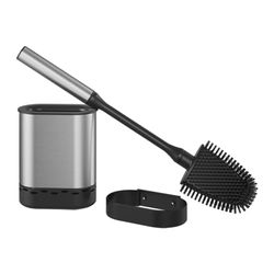 Metaltex Toilet Brush, Stainless Steel Grey, 47 x 12,8 x 7,4 cm