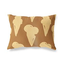 BonaMaison Fundas para Cojínes, Tonos Marrones Funda de Almohada para Sofá Coche Silla Oficina Cama Decorativa Moderna Decoración del Hogar, 45x60 Cm - Diseñado y Fabricado en Turquía