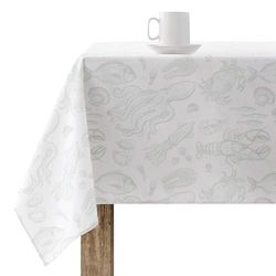BELUM Nappe en résine anti-taches Masterchef Taille : 200 x 140 cm Modèle : 0400-35 Tissu : 100% coton - Nappe non-toile cirée toucher coton très doux - Nappe imperméable à l'eau répulsif liquide