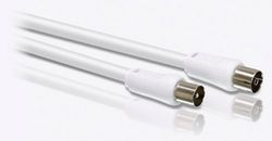 PHILIPS SWV2516W - Cabo coaxial para antena - 1,5 metros - branco