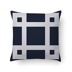 Doge Milano Coussin avec impression numérique, 100% Made in Italy, Coussin de canapé décoratif, amovible et lavable, modèle Merrick, 40x40x5 cm