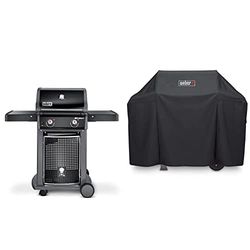 Weber Spirit E-210 Classic Barbecue Gaz, 2 Brûleurs, Noir (46010053) & Housse 7183 Premium pour Spirit/Spirit II série 300 et série Spirit 200, Noir