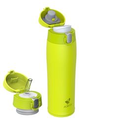 AORIN Borraccia Termica, Bottiglia in Acciaio Inox, 350ml/500ml/750ml Borraccia Bambini, Senza BPA e Perdite, Thermos per Sport, Outdoor e Biciclette, Con Coperchio con Cannuccia e Beccuccio