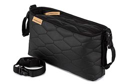 Pochette de Rangement pour Poussette Buggy Buddy Eco Leather Stones pierres noires en cuir [075]