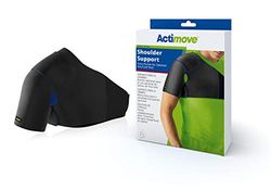 Actimove - Sports Edition - Shoulder Support - For Pain Relief & Shoulder Support - Built-in Pocket for Optional Hot/Cold Pack - Latex & Neoprene Free - Small