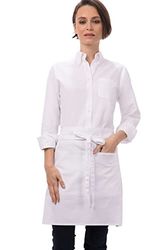 Chef Works moitié Bistro Tablier, blanc, F28-WHT-0