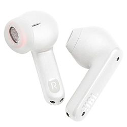 JBL Tune Flex TWS, Auriculares In Ear inalámbricos con cancelación activa del ruido, graves potentes, resistencia al agua IPX4, 8+24h posibles de batería, estuche de carga, blanco