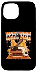 Scrittore Scrittura Autore Scrittori Libri 90s Bootleg Style Custodia per iPhone 15