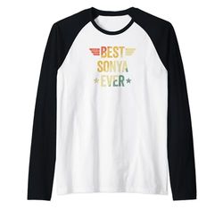 Best Sonya Ever Camiseta Manga Raglan