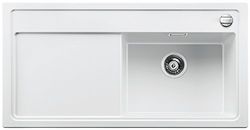 Blanco Zenar XL 6 S, Lavello da cucina, Silgranit PuraDur, incluso tagliere di vetro, bacino a destra, Bianco, 519275