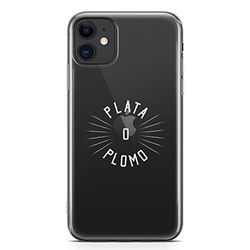 Zokko fodral iPhone 11 Plata O Plomo - mjukt genomskinligt bläck vitt