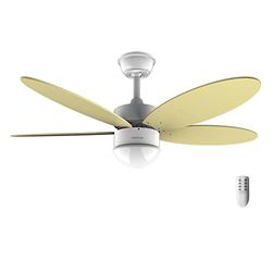 Cecotec Energysilence Aero 4260 Sunlight Plafondventilator, 40 W, DC-motor, 42 inch diameter met 5 omkeerbare messen, ledlicht, afstandsbediening, timer, 6 snelheden