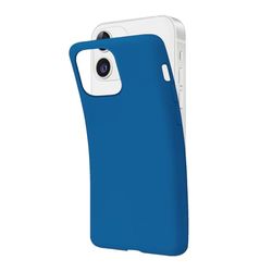 SBS Cover per iPhone 12/12 Pro Blu Pantone 2145 C, Custodia Morbida e Flessibile Antigraffio, Cover Sottile e Comoda da Tenere in Tasca, Custodia Compatibile con Ricarica Wireless