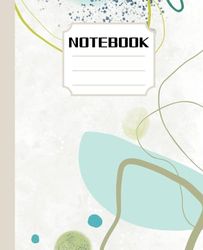 NOTEBOOK: Soil Illustration Cover with 120 College Ruled, Cream Colored Pages