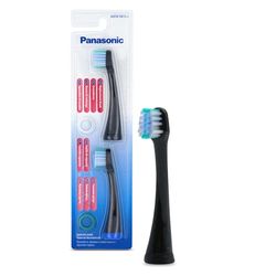 Panasonic WEW0915K803 Testine Multi-Fit Compatte, Testine di Ricambio per Spazzolini da Denti Elettrici, Compatibili con EW-DP52, EW-DE92, EW-DL83, EW-DL82, EW-DL75, EW-DC12, Nero, 2 Pezzi