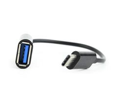 OTG-kabel: USB 2.0 naar type C-aansluiting, 1 poort, maakt het aansluiten van USB-apparaten met type C-apparaten mogelijk, duurzaam materiaal.