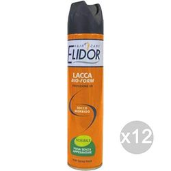 Elidor Set 12 Lacca Normale 250Ml Messa in Piega E Acconciatura Capelli, Multicolore, Unica