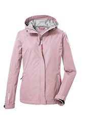 killtec Women's Giacca funzionale/giacca outdoor a 2 strati e 1/2 con cappuccio, ripiegabile KOS 49 WMN JCKT, mauve, 40, 39167-000