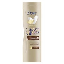 Dove Visible Glow Medium to Dark gradual tanning lotion for sun-kissed skin Self-Tan Lotion for all skin types 6 x 400 ml