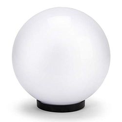 Globe de jardin, lampe d'extérieur 250 mm, douille E27, compatible LED, étanche IP44, sphère pour jardin, parcs, copropriétés, terrasses. Blanc
