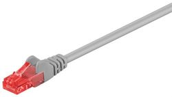 Goobay 72578 CAT 6 câble de liaison U/UTP Gris - mélange de cuivre CCA