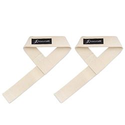 ProsourceFit ProSource ps-1166-strap-beige Weight Lifting Straps Beige Correas, Unisex-Adult, One Size