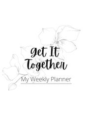 Get It Together: My Weekly Planner