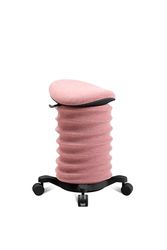 TOPSTAR Sitness Tabouret Dynamique 4D à roulettes certifié EGR Noir Rose Tabouret de Bureau Ergonomique Hauteur réglable Renforce Le Dos Soulage Les disques intervertébraux