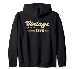 Vintage 1972 Originale Vintage Birthday Est Edition II 1972 Felpa con Cappuccio