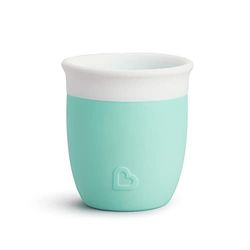 Munchkin Tasse C’est Silicone pour Tout-Petit et Bébé | Transition Idéale pour Tout-Petits & Bébés | Flux Libre | À partir de 4 Mois | 2 oz / 60 ml | Menthe