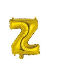 Mv tech Globo de helio de 41 cm de oro con letra Z, como en la foto