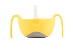 b.box XL kom met deksel en rietje | 12 maanden + | Kleur: Lemon Sherbet | 17 oz. | BPA-vrij | ftalaten & PVC-vrij | Vaatwasmachine- en magnetronbestendig