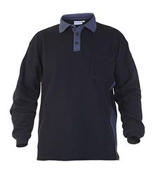 Hydrowear 04701 Tegelen Trui met borstzak, 65% Polyester/35% Katoen, X-Large Mate, Grijs/Zwart