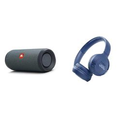 JBL Flip Essential 2 Speaker Bluetooth Portatile, Cassa Altoparlante Wireless Impermeabile IPX7 & Tune 510BT Cuffie On-Ear Wireless, Bluetooth 5.0, Pieghevole, Microfono Integrato