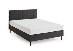 Atlantic Home Collection Boxbed Nikola incl. binnenveringsmatras H2, antraciet, 140 x 200 cm