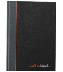Collins Ideal Manuscript-boek gebonden A4 80 g/m² gelinieerd 192 pagina's zwart