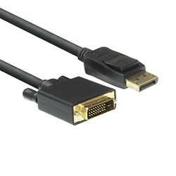 ACT Cavo da DisplayPort a DVI 1,8 m, Full HD 1080P, DP a DVI-D (24+1 pin), connettore maschio a maschio placcato oro, collegare un monitor DVI – AC7505