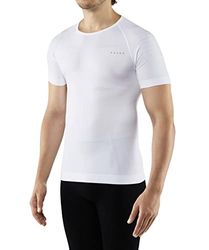 FALKE Men's Warm Round Neck M S/S TS Thermal Breathable Quick Dry 1 Piece Base Layer Top, White (White 2860), M