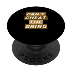 Gráfico Brown Can't Cheat The Grind Brown PopSockets PopGrip Adhesivo