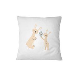 Questo Casa Funda de cojín Decorativa para decoración del hogar, sofá, cafetera, 45 x 45 cm, diseñada y Fabricada en Turquía